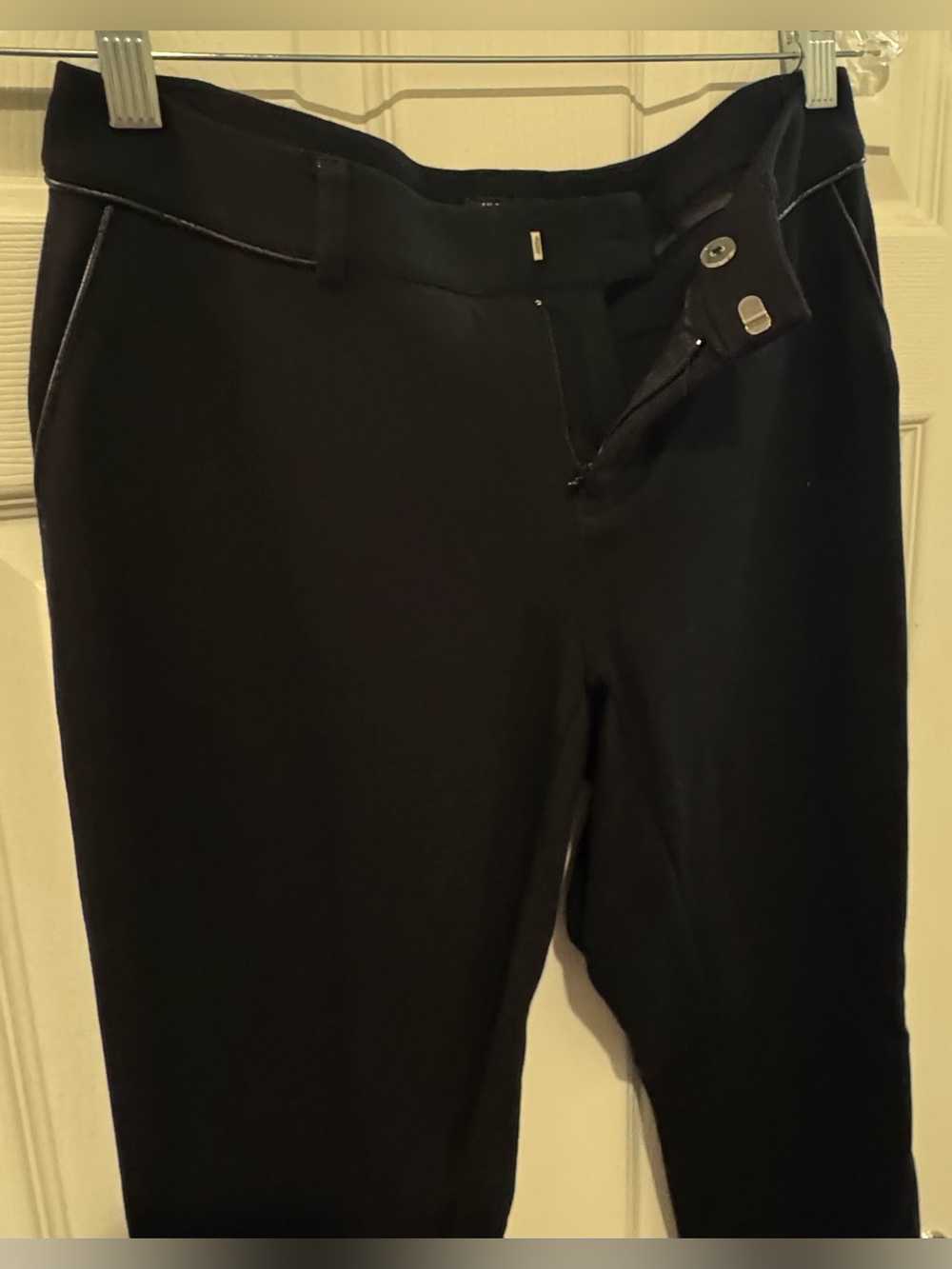 INC International Concepts Black Women's Slim Trousers